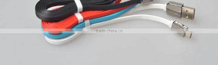 2016 New Technology USB Sync Data Charger Cable,Tablet Android 1M 2M 3M Flat Micro USB Cable,Flat Noodle Data USB Charger Cable