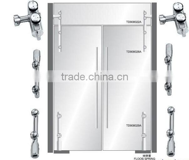 Heavy duty glass stainless steel office sliding door top door pivot hinge