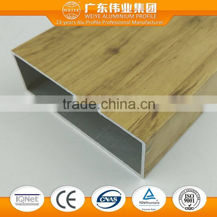 Wood grain aluminium profile for closet door