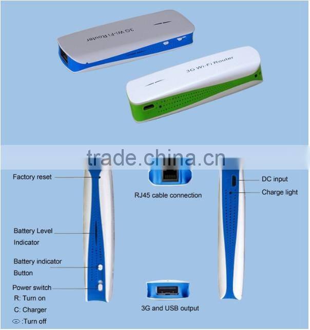 Wholesale with wifi hotspot smart power bank 5200mAh