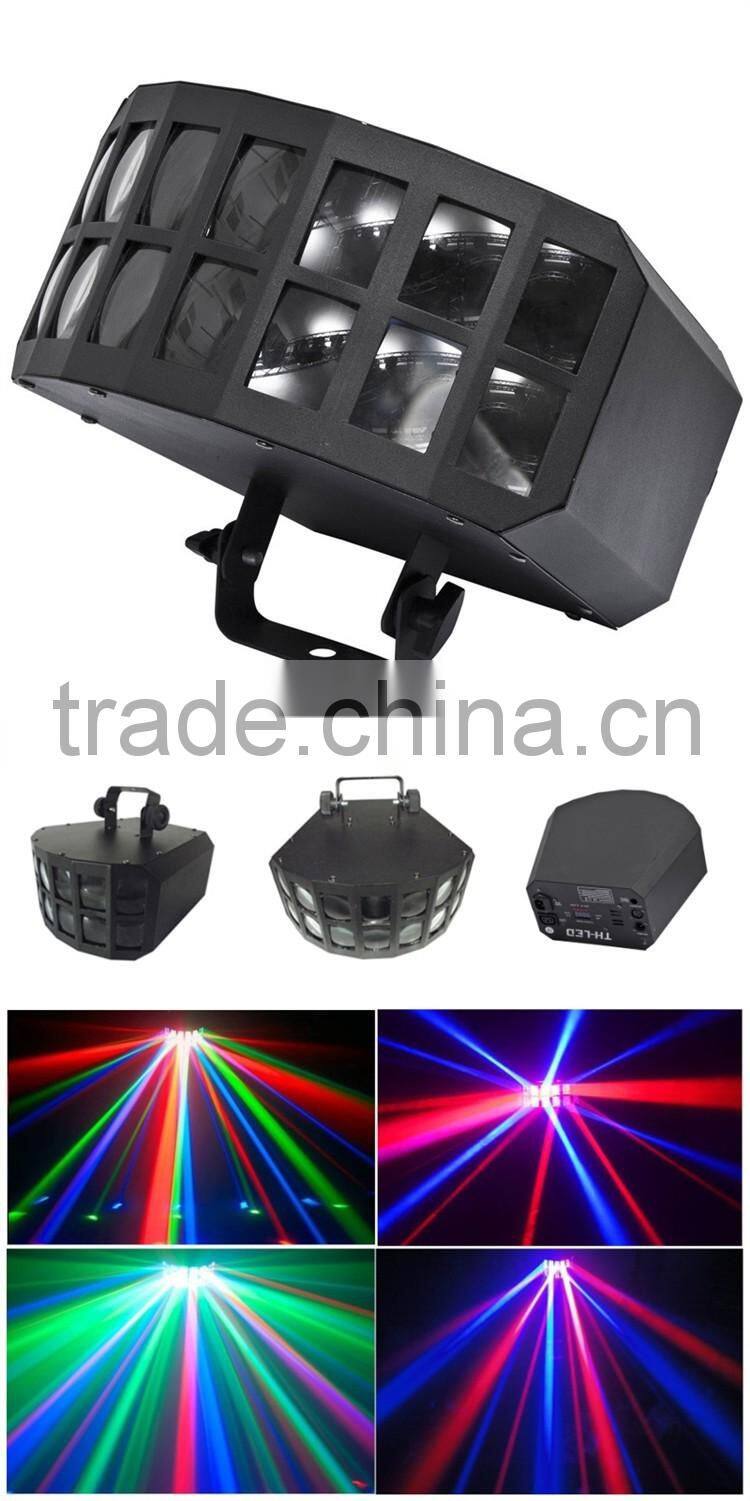 12facet professional dj lighting led mini double butterfly stage light