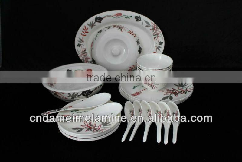 30pcs melamine dinner set 6 people