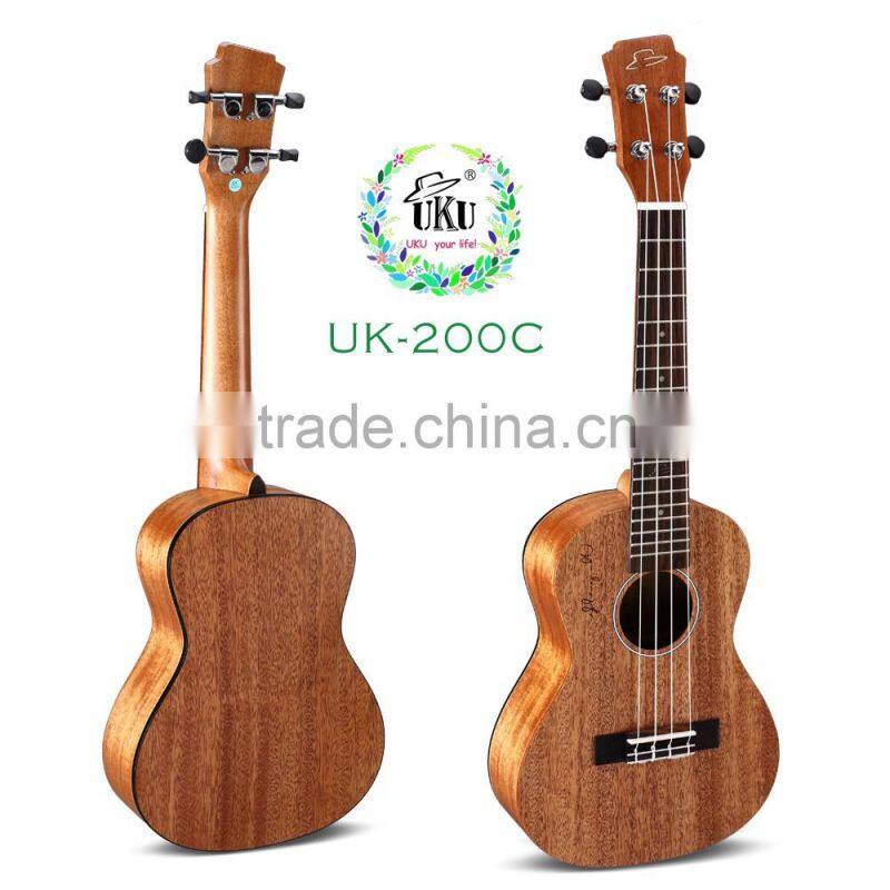 concert cheap mahogany plywood ukulele with gig bag for sale