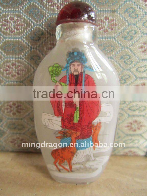 Chinese Traditional snuff box c/w Picture