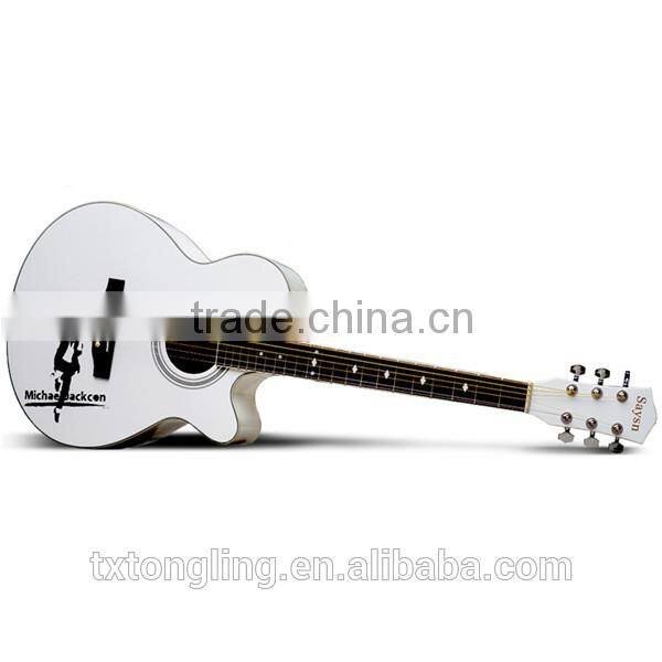 Art Paint White Color Guitar (TL-0050)