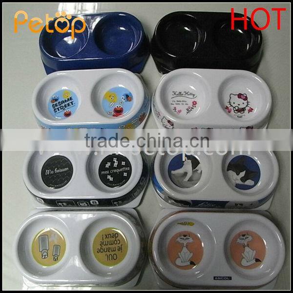 Plastic Kitty Food & Water Mixing Cat Bowl