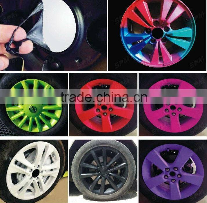 Red spray rubber paint for car wheels, high quality rubber paint spray