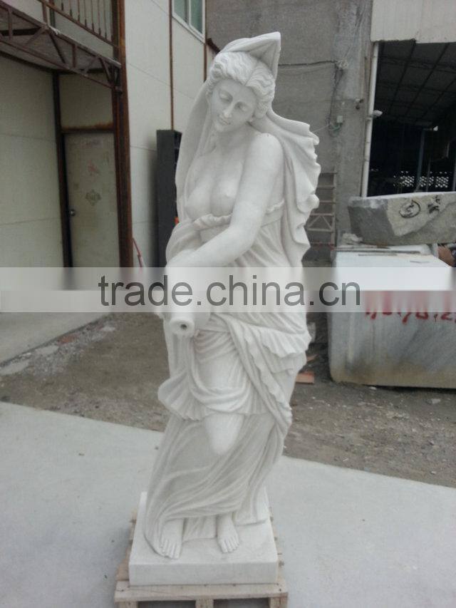 Hand-Crafted Season Female Stone Statue