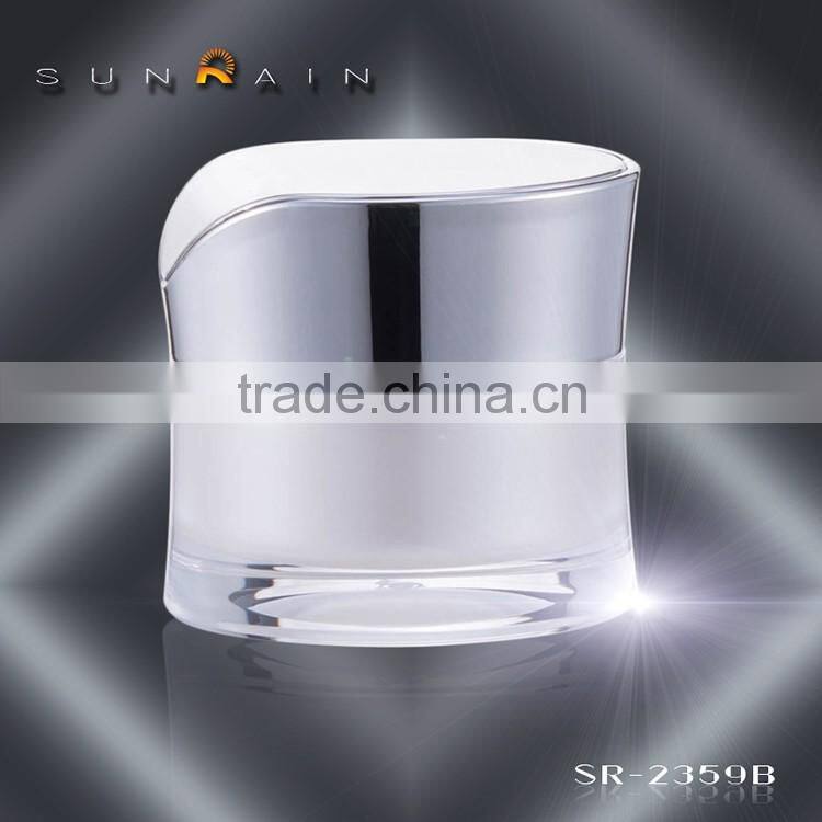 Beauty white frosted eye serum cream jar