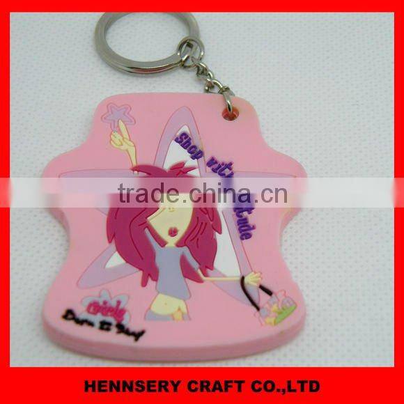 3D soft pvc silicone keychain