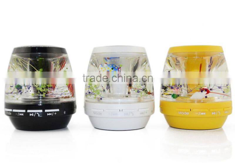 Wholesale Newest Liquid Speaker Mini Portable Capsule Travel Mobile Pocket Speaker With Rechargeable Battery