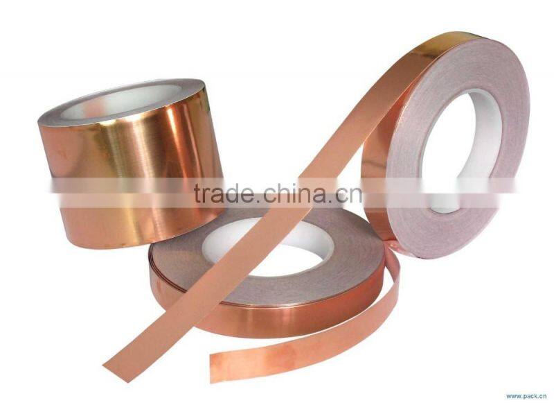 good quality adhesive copper tape cutting copper adhesive tape double sided conductive adhesive copper foil tape