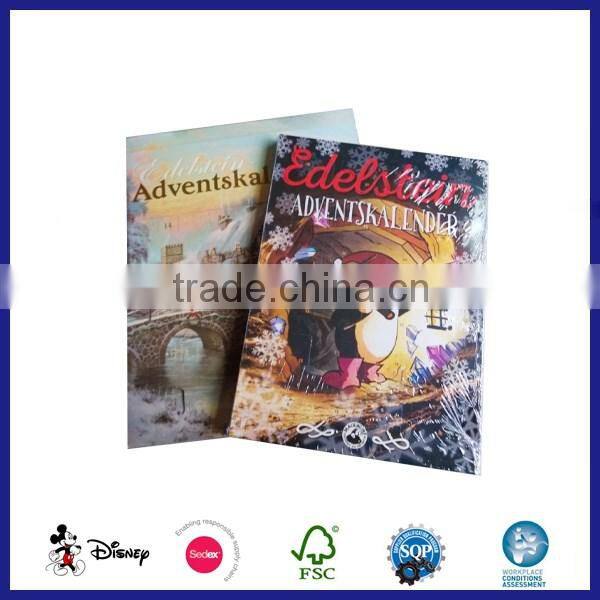 2016 wholesale Christmas chocolate handmade advent calendars