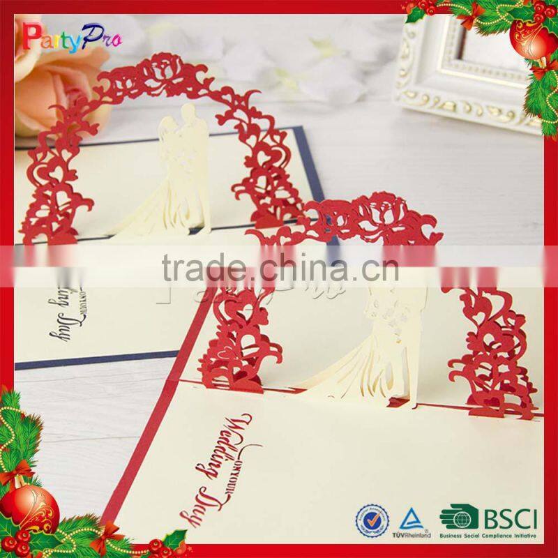 Partypro 2015 New Product Various Design Colorful Paper 3D Card