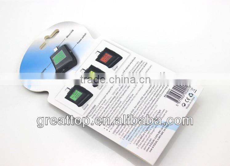 High Quality Alcohol Tester Detector with LCD Display Backlight for Samsung Galaxy S III S3 i9300 N7100for Galaxy nexusand other