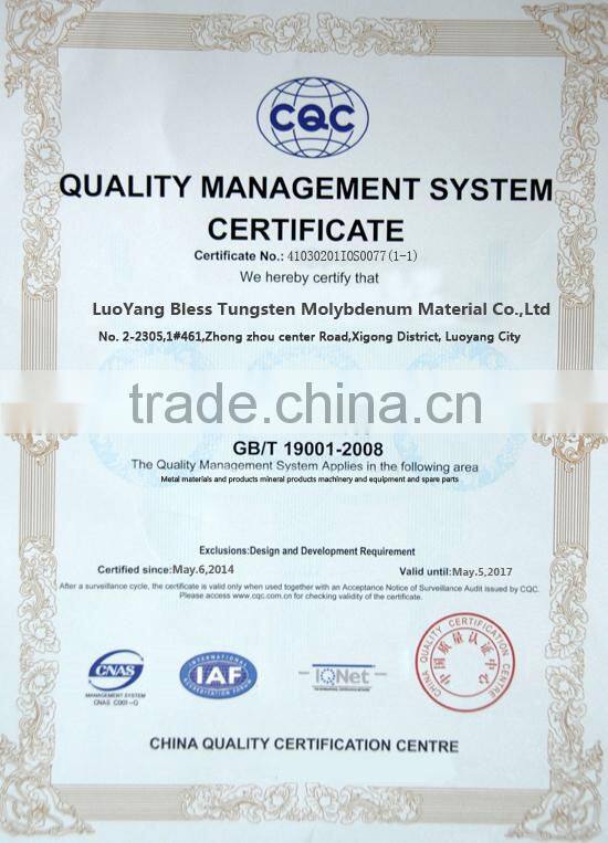 Luoyang Bless Tungsten Copper Alloy for hot sale