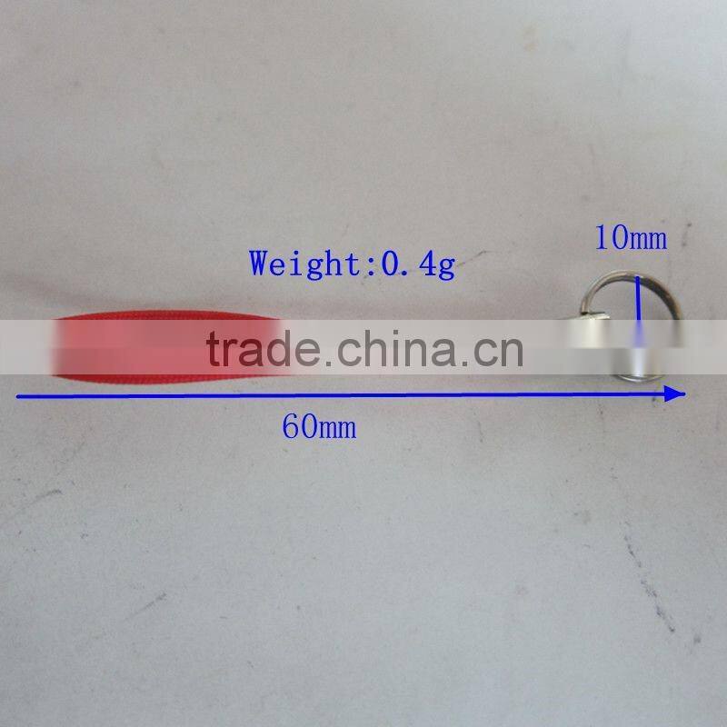 Factory Supply Red Color Cellphone Strap With Ring For Keychain