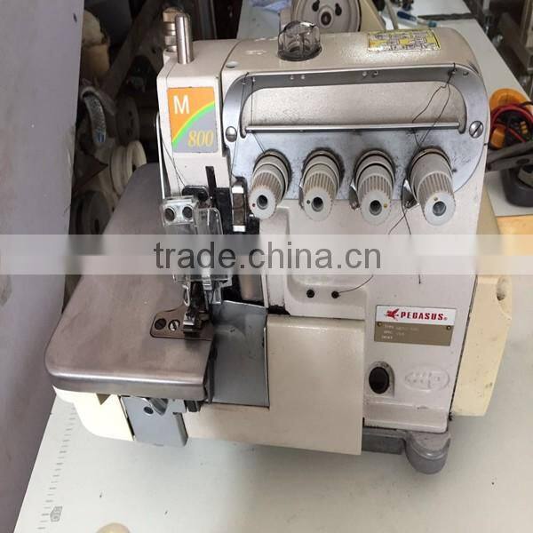 Useful high speed second hand pegasus M-800 four thread overlock indutrial sewing machine