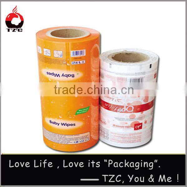 multi-color printing plastic flexible BOPP PET aluminium foil packaging film roll packing bags