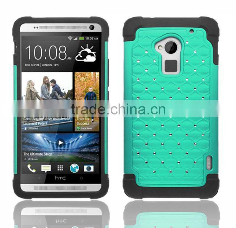 2015 New splendid Luxury Deluxe crystal Case for HTC One Max T6