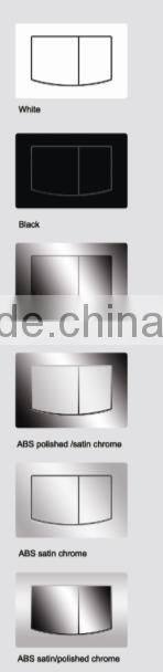 Push button for mechanical slim concealed flushing cistern for wall-hung WC toilet