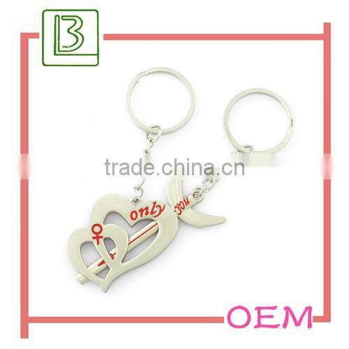 Sexy Metal plate pattern keychain wedding favors