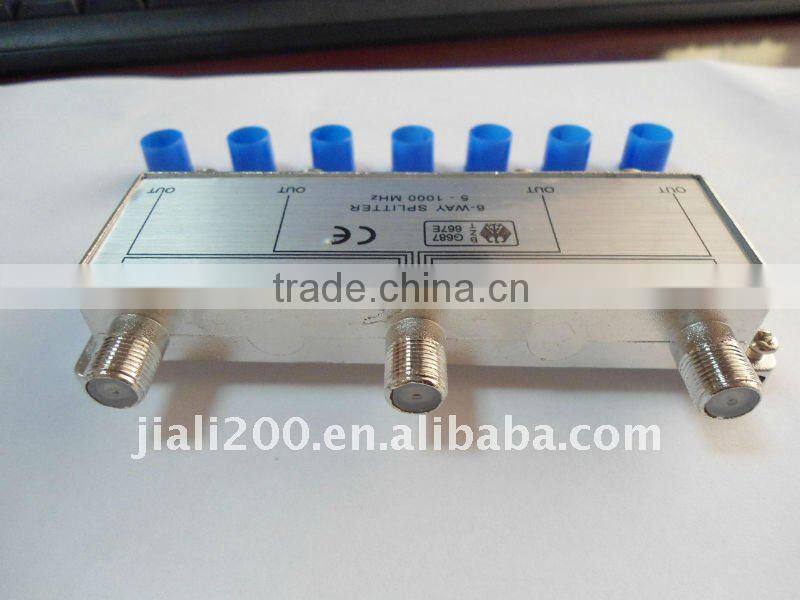 6 Way CATV Splitter