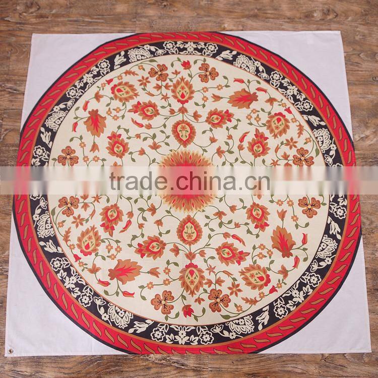 round table overlay/round table cloths cotton/round tablecloth 120