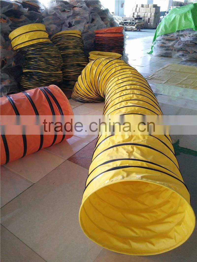 High quality waterproof 0.55mm thinkness PVC Agility dog tunnel