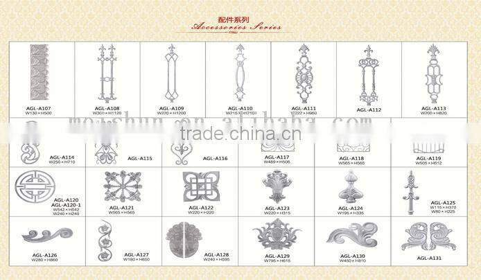 Aluminium fittings for doors