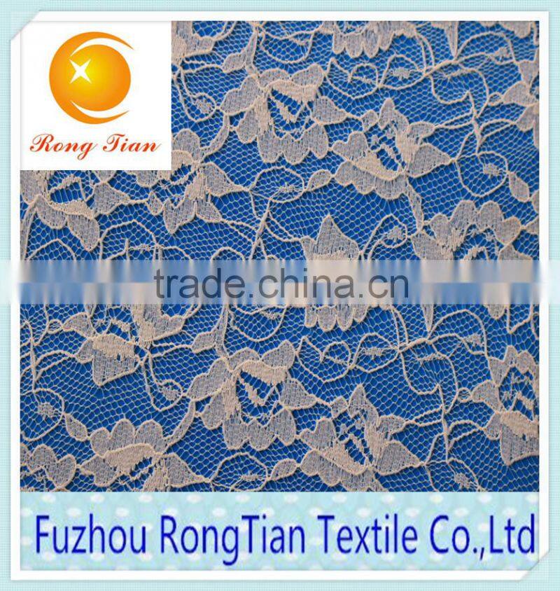 100 Polyester white gauze thin lace fabric for African clothing