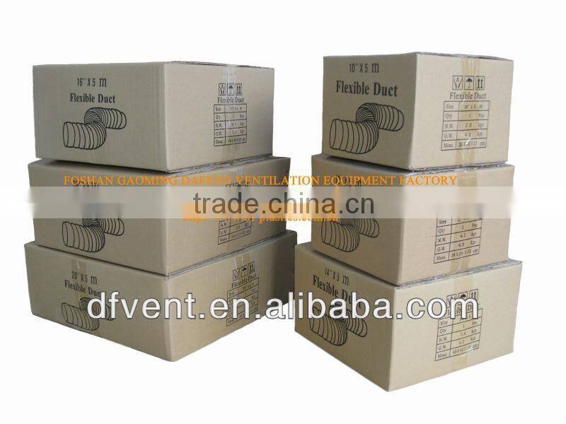 PVC coated negative pressure flexible duct hose 130mm x 5m