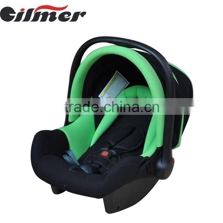 Large loading capacity HDPE/Knitted Fabric safety portable baby car seat