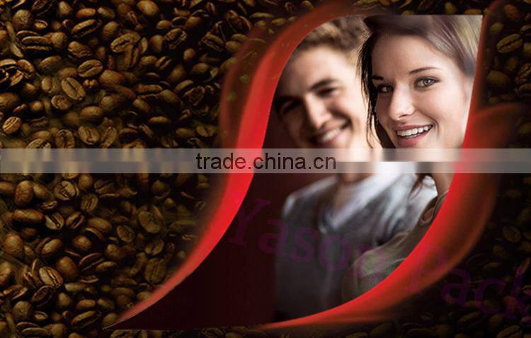 Yason cheap coffee pouch coffee sachet with valve coffee promotional