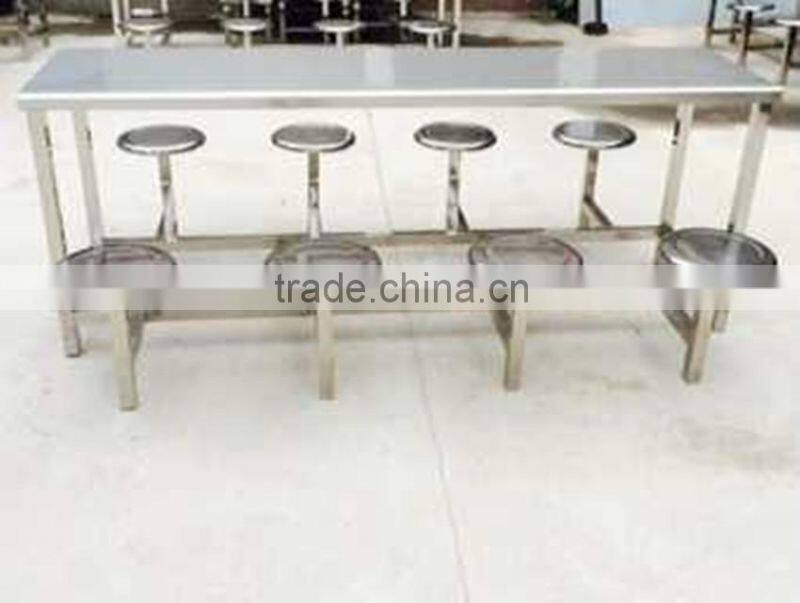 new modern design dining table/hot selling stainless steel table