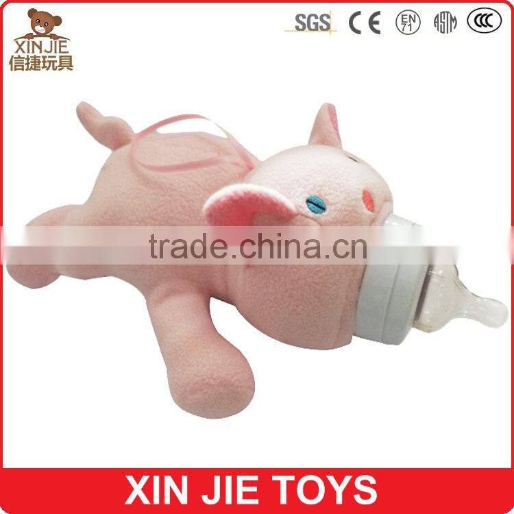 custom plush penguin bottle sleeve