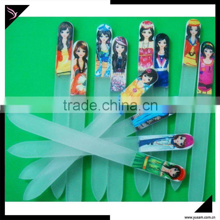 Durable crystal glass nail file buffer/ art file tools/ wholesale supplier glass nail file