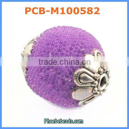 Wholesale Fashion Round Black Indonesia Clay Beads PCB-M100579