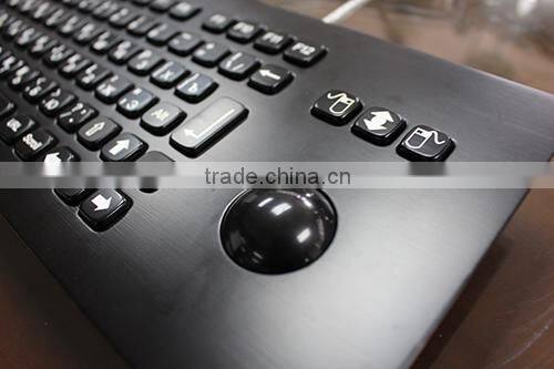 Vandal Proof metall keyboard with Trackball and Integrated EPP