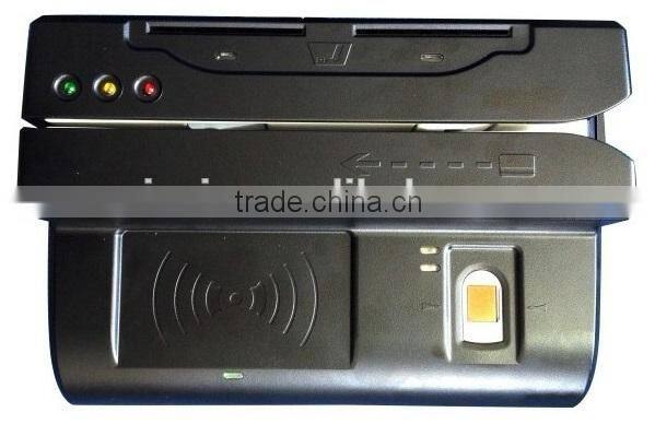 MR-500D fingerprint magnetic smart card reader for bank teller device with fingerprint reader