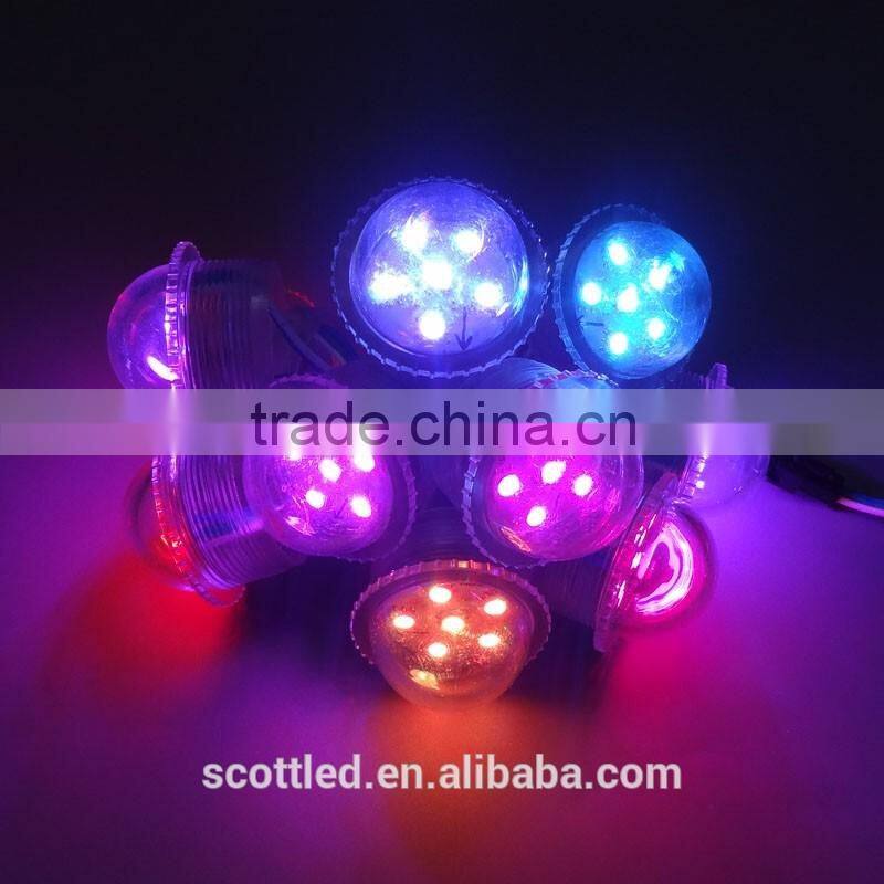 waterproof 35mm 6pcs digital addressable outdoor computer controlled led display pixel dot light