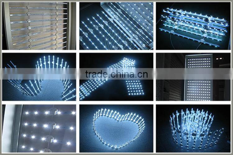 Flexible led back view curtain for aluminum lightbox