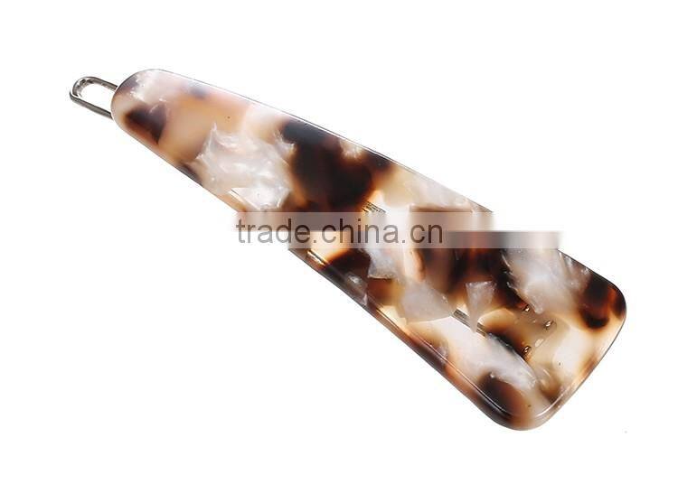 Handmade jewelry mix color acrylic hair clips fashion hair accessory for kids