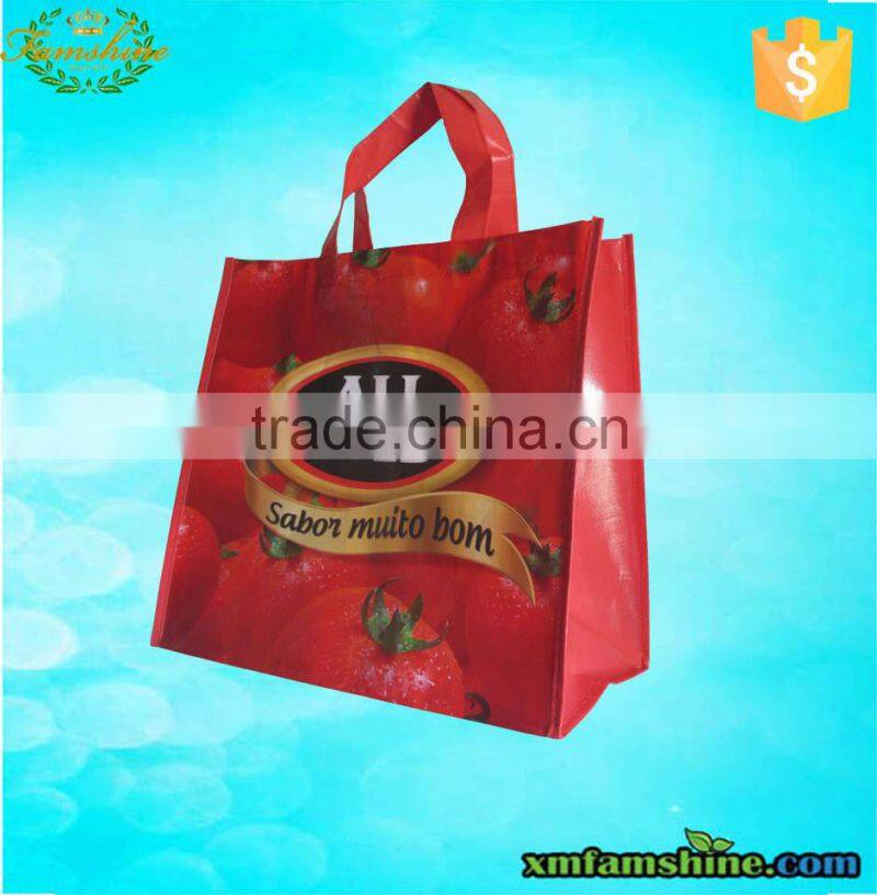 promotion laminated non woven shopping tote bag