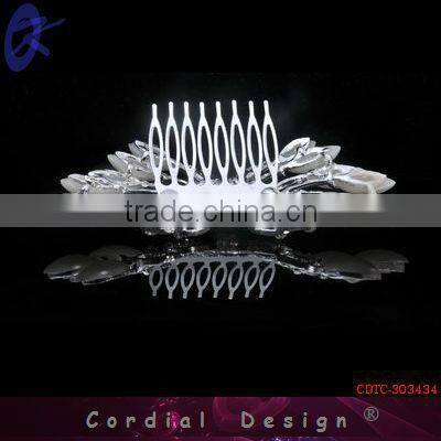 2013 Cheap Wholesale Fashion Jewelry Tiara Crown Rhinestone Hair Comb Accessory