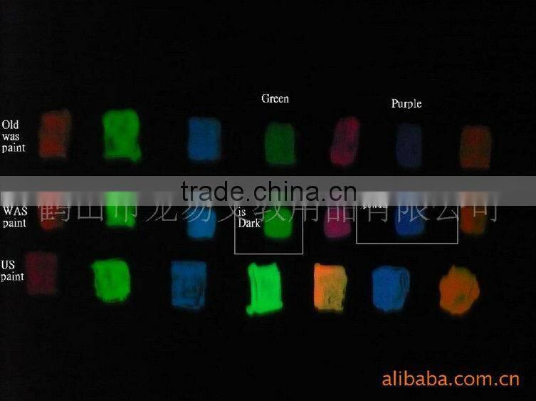 5 colors glow in dark paint