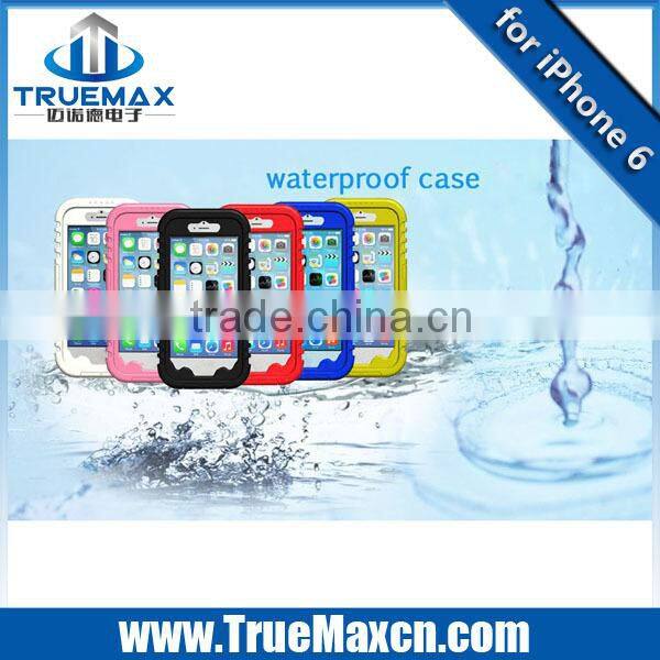 Newest for iPhone 6 Colorful Waterproof Case, for iPhone 6 2 in 1 Case