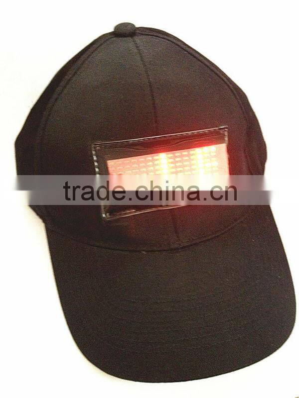 Led funny party scrolling message led hat