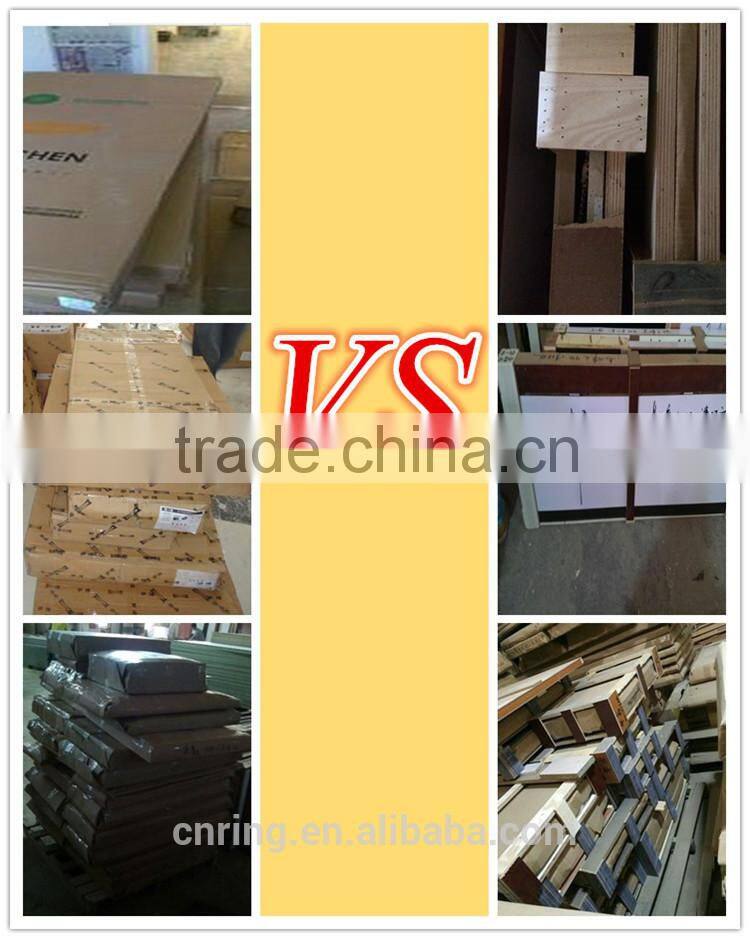 2015 modern style PVC wood kitchen cabinet