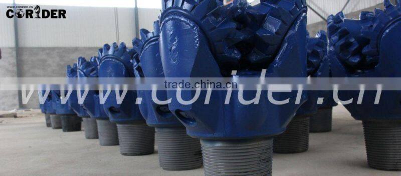 milled tooth tricone rock drill bit/steel tooth tricone drill bit/tricone bits for drilling